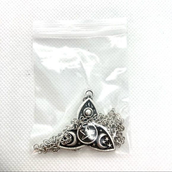 AVAILABLE IN ANOTHER LISTING Triquetra Sun Moon Stars Pentacle Necklace - Picture 8 of 9